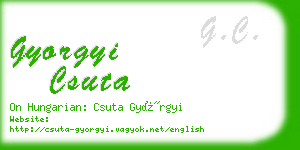 gyorgyi csuta business card